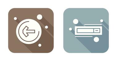 Left Arrow and Switch Icon vector