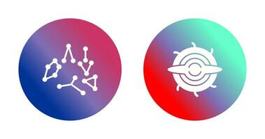 constellation and blackhole Icon vector