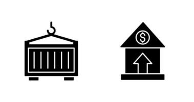 Property Value and Container Icon vector