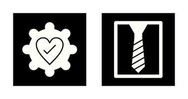 Gear and Tie Icon vector