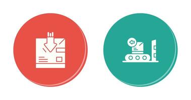 return and delivery Icon vector