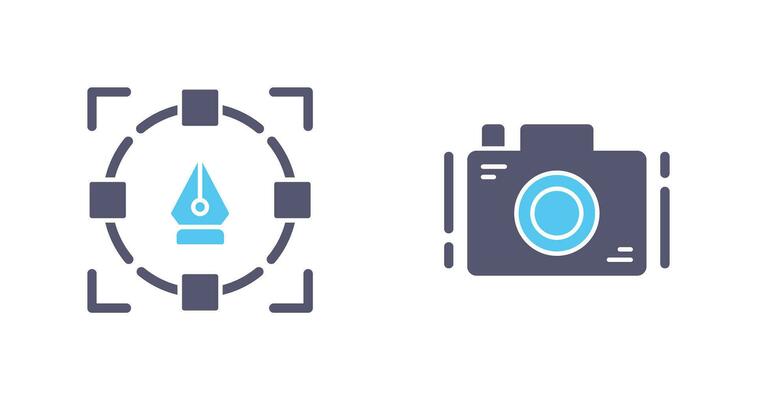 Camera and vector Icon