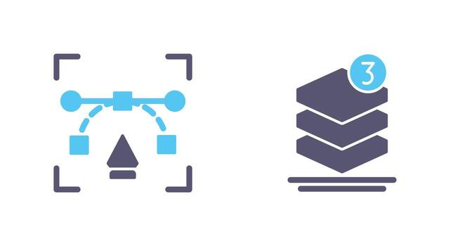 vector and layer Icon