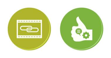 Link Optimization and Like Marketing Icon vector