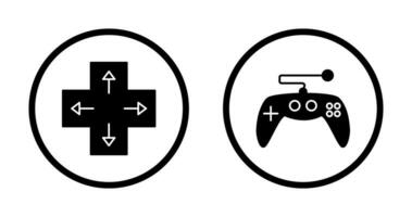 dirección llave y juego de azar controlar icono vector