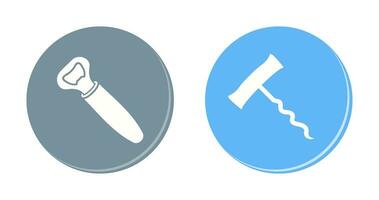 opener and corkscrew Icon vector