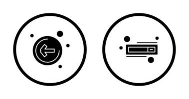 Left Arrow and Switch Icon vector