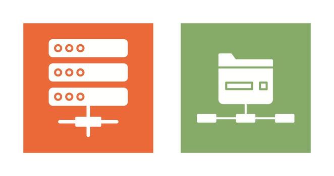 Server and Network Icon vector