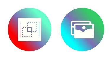 photograph and pathfinder Icon vector