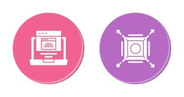 Pop Up and Maximize Icon vector