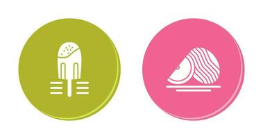 Popsicle and Watermelon Icon vector