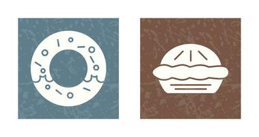 Donut and Pie vector