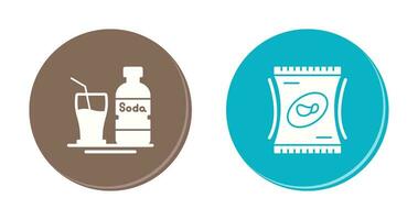 Soda and Snack Icon vector