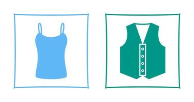 Ladies Vest and safety Icon vector