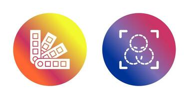 pantone and intersection Icon vector