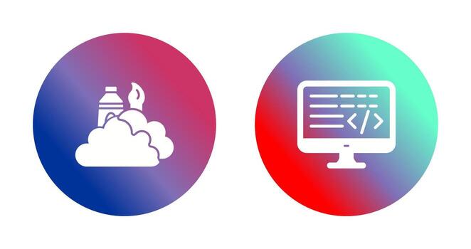 creative and coding Icon vector