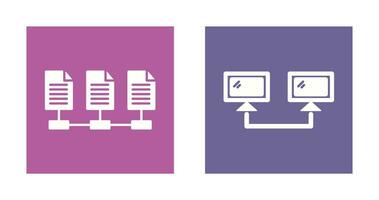 Connectesd Systems and Network Files Icon vector