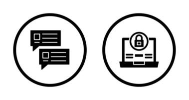 Lock and Project Consulting Icon vector