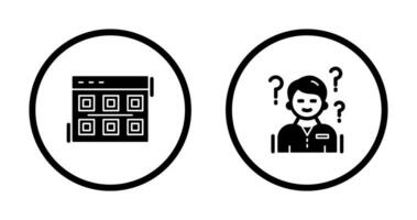 Layout and Confuse Icon vector