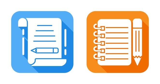 write and checklist Icon vector