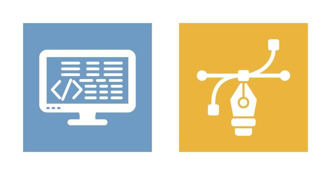 Coding and Vector Icon