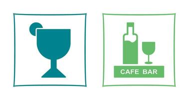 drinks cafe and sherry Icon vector