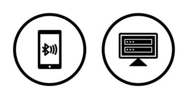 conectado dispositivo y corrompido datos icono vector