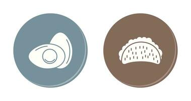 Egg and Tacos Icon vector