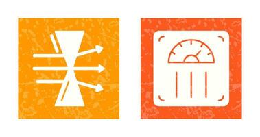 Dispersion and Weight Scale Icon vector