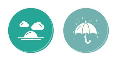 Sunshine and Raining Icon vector