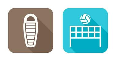 Sleeping Bag and Flash  Icon vector