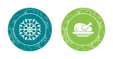 Ice and Chicken Icon vector