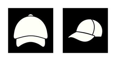 gorra y sombrero icono vector