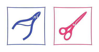 Nippers and Scissors Icon vector