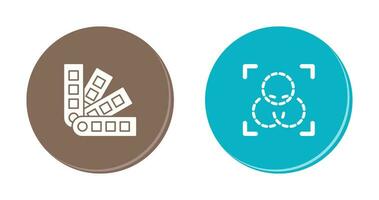 pantone and intersection Icon vector