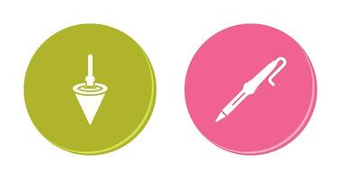 Plumb Bob and Soldering Icon vector