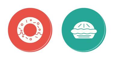 Donut and Pie vector