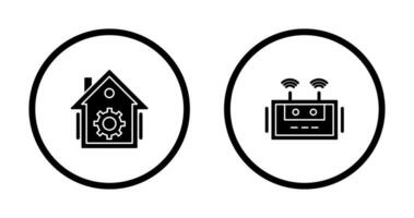 Home Automation and Router Icon vector