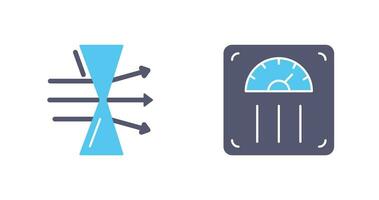 Dispersion and Weight Scale Icon vector