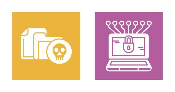 Infected File and Money Hacking Icon vector