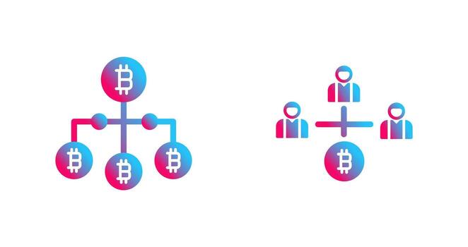 Link and Users Icon vector