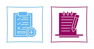 Medical Examination List and Check Up List Icon vector