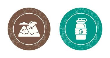 Mountain and Water  Icon vector