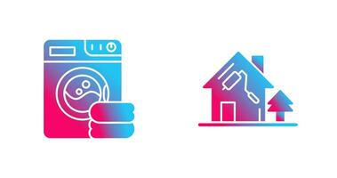 Washing Machine and Home Repair Icon vector