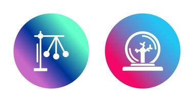 Pendulum and Plasma Ball Icon vector