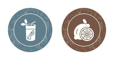 Mojito and Lemon Icon vector