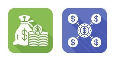 Saving and Distribution Icon vector