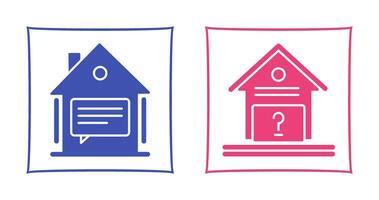 Message and Unknown Icon vector