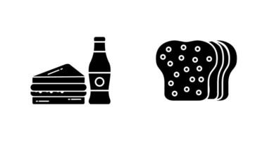 Junk Food and Bread Icon vector