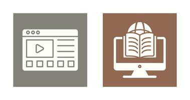Online Tutorials and Learning Icon vector